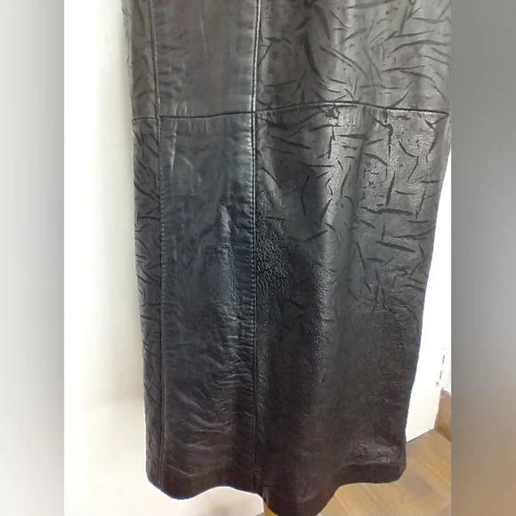 Vintage Charcoal Buttoned Midi Skirt - Picture 13 of 14